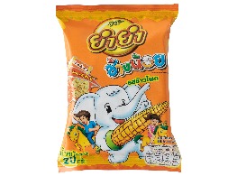 บะหมี่กึ่งสำเร็จรูปช้างน้อยรสข้าวโพด ตรา ยำยำ
