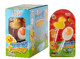 อมยิ้มรูปเป็ดกลิ่นผลไม้ ตรา เอ็กซ์เซล