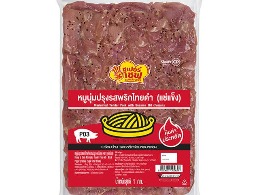 หมูนุ่มปรุงรสพริกไทดำพร้อมปรุงแช่แข็ง ตรา ซูเปอร์เซพ
