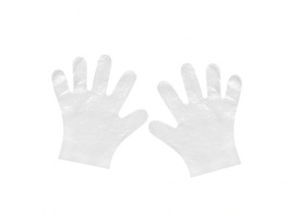 ถุงมือพลาสติก