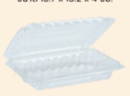 กล่องเวฟใสพร้อมฝา 2 ช่อง ขนาด 650 ml.