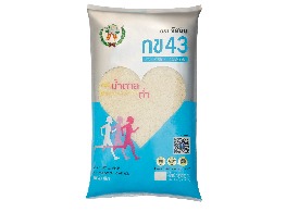 ข้าวน้ำตาลต่ำ กข43 ตรา จัสมิน