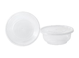 ถ้วยเวฟใสพร้อมฝา ขนาด 360 ml.