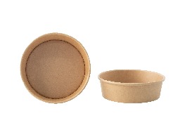 ถ้วยกระดาษคราฟท์กลม 500ml.