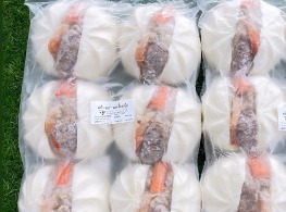 ซาลาเปาหน้าแตก-กุ้งแช่แข็ง