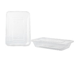 กล่องเวฟใสพร้อมฝา 1 ช่อง ขนาด 350 ml.