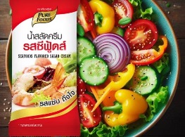 น้ำสลัดครีม รสซีฟู๊ด ตราเพียวฟู๊ด