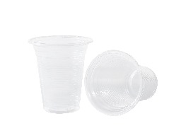 แก้วพลาสติกผิวลอนตูดเรียบ 10 Oz.