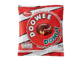 ขนมโดนัทเคลียบช็อกโกแลตสดดไส้บาวาเรียน ตรา ดูวี่