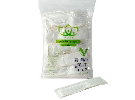 ชุดช้อนส้อมพลาสติกใส + ทิชชู่ ตรา ดอกบัว