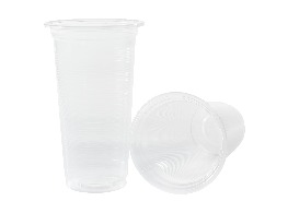 แก้วพลาสติกผิวลอนตูดเรียบ 20 Oz.