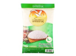 ข้าวหอมจัสมิน ตรา นกกระยางคู่ (ถุงเขียว)