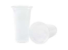 แก้วพลาสติกผิวเรียบตูดเรียบ 20 Oz.