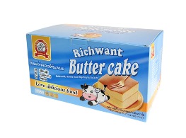 ขนมเค้กสอดไส้นมเนย ตรา Richwant
