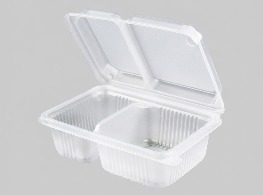กล่องใส PP ฝาล็อค 2 ช่อง JT-B112 ขนาด 650ml. ตรา JT