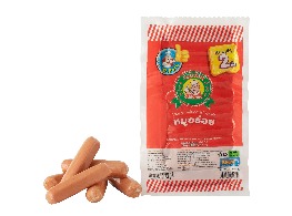 ไส้กรอกสโม๊คเวียนนาหมู (หมูผสมไก่) ตรา พี.พ็อค