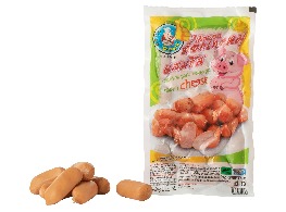 ไส้กรอกค็อกเทลหมูผสมชีส ตรา พี.พ็อค