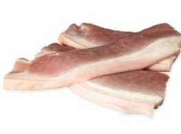 หมูสองชั้นแล่เส้น