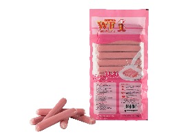 ไส้กรอกไก่นมชมพู ตรา WF