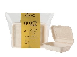 กล่องชานอ้อย 450 ml. ตรา Gracs Simple
