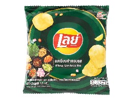 ขนมมันฝรั่งแท้ทอดกรอบแผ่นเรียบรสเมี่ยงคำครบรส ตรา เลย์