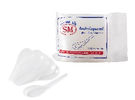 ช้อนสั้นพลาสติก ตรา SM