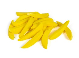 มะม่วงชิ้นปอกเปลือกดอง (หั่นชิ้นตรง)