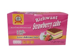 ขนมเค้กสอดไส้สตรอว์เบอร์รี่ ตรา Richwant