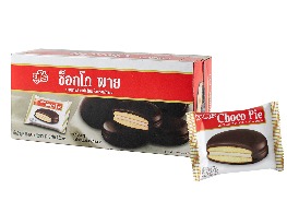 พายสอดไส้ครีมเคลือบช็อกโกแลต ตรา ยูโร่