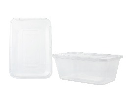 กล่องเวฟใสพร้อมฝา 1 ช่อง ขนาด 1000 ml.