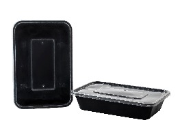 กล่องเวฟดำพร้อมฝา 1 ช่อง ขนาด 500 ml.