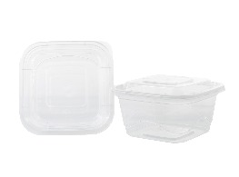 กล่องเวฟใสพร้อมฝา 1 ช่อง ขนาด 520 ml.