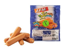 ไส้กรอกไก่จัมโบ้ทองอร่อยจังหนังกรอบ ตรา AFM