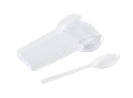 ช้อนเล็กพลาสติก ใส