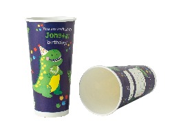 แก้วกระดาษ 22 ออนซ์ (พิมพ์ลาย)