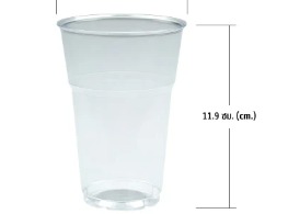 แก้วน้ำ GPPS ขนาด 12 oz. ปาก 85 มม. ตรา EPP