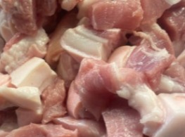 หมูสองชั้นหั่นใหญ่