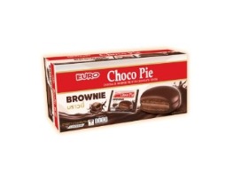 ขนมบราวนี่สอดไส้ช็อกโกแลตเคลือบช็อกโกแลค ช็อกโกพาย ตรา ยูโร่