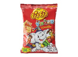 บะหมี่กึ่งสำเร็จรูปช้างน้อยรสบาร์บีคิว ตรา ยำยำ