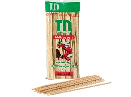 ไม้เสียบอาหาร 3*8 มม.  ตรา TM