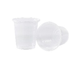 แก้วพลาสติกผิวลอนตูดเรียบ 6 Oz.