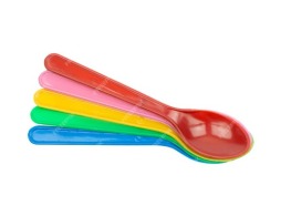 ช้อนเล็กพลาสติกคละสี