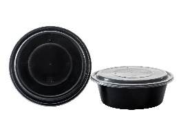 ถ้วยเวฟดำพร้อมฝา ขนาด 1000 ml.