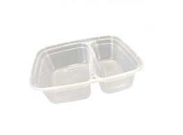 กล่องเวฟใสฝาติด 2 ช่อง ขนาด 900 ml.