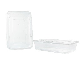 กล่องเวฟใสพร้อมฝา 2 ช่อง ขนาด 1500 ml.