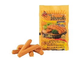 ไส้กรอกไบท์รมควันไก่ทองคำหนังกรอบ ตรา กัปตัน เอส