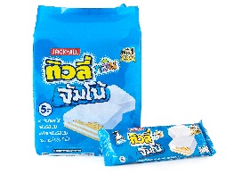 เวเฟอร์สอดไส้ครีม รสนมเคลือบครีมรสนม ตรา ทิวลี่