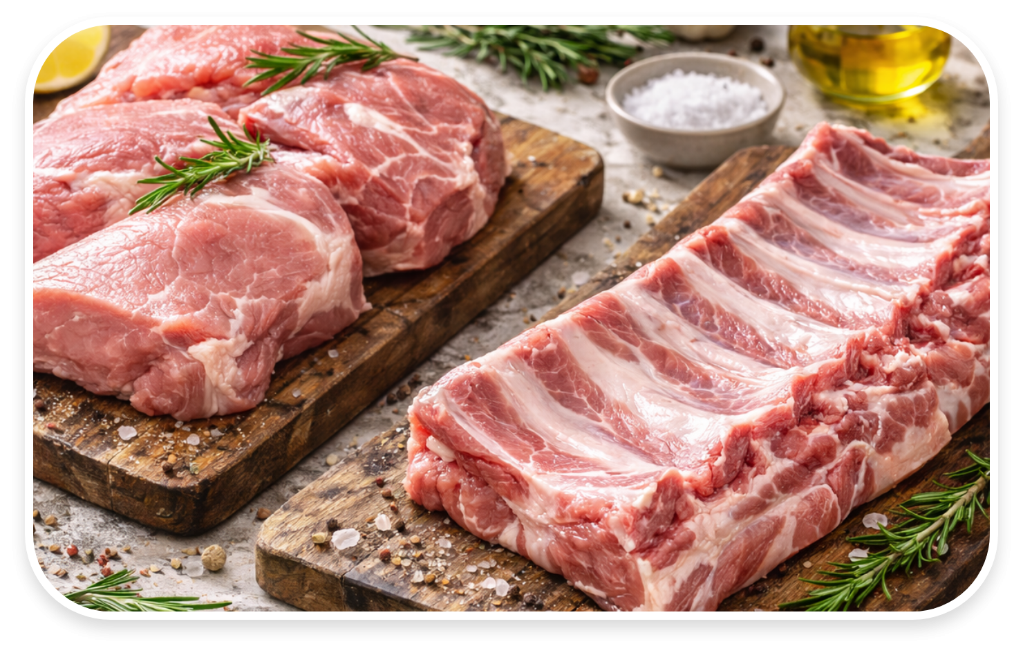 เนื้อสะโพกหมู